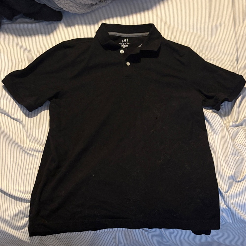 George Men's Classic Black Polo Shirt